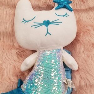 Mermaidcat plush backpack